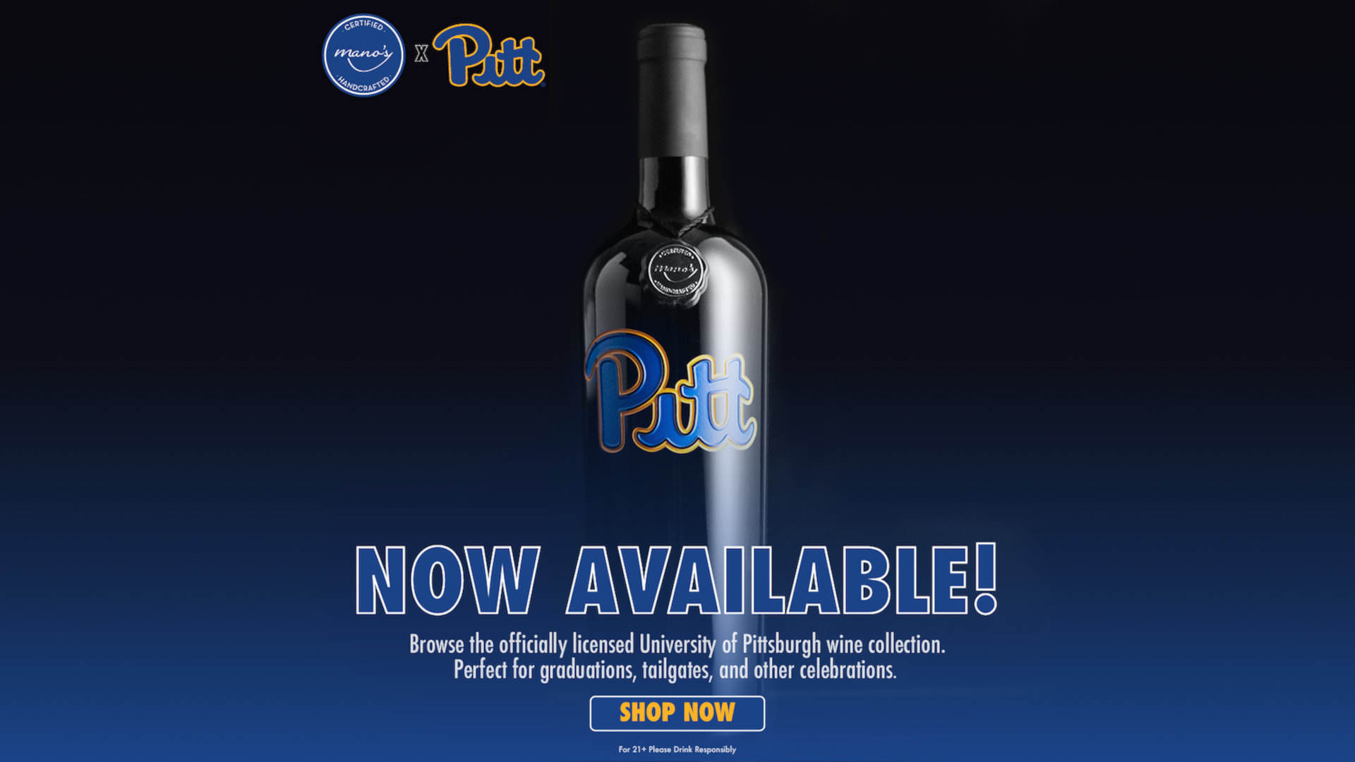 Click to browse the officially licensed University of Pittsburgh wine collection. Perfect for graduations, tailgates, and other celebrations.