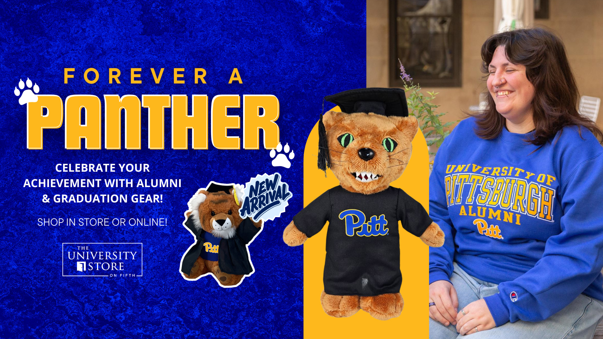 Click to shop alumni gear.
